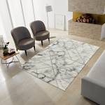 Tapis salon MARBLI 80x300 argent Argenté - 80 x 300 cm