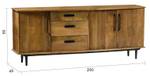 Sideboard Nostalgic Retro Breite: 200 cm