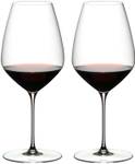 Syrah Shiraz Weingläser Veloce 2er Set Glas - 11 x 25 x 11 cm