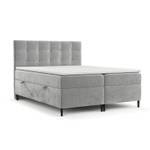 Boxspringbett Urbaneo Hellgrau - Breite: 200 cm