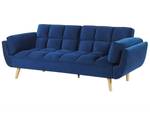 Schlafsofa ASBY Blau - Marineblau - Eiche Hell