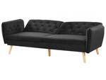 2-Sitzer Sofa BARDU Schwarz - Eiche Hell