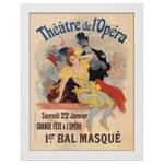 Bilderrahmen Poster Théâtre de l'Opéra Weiß