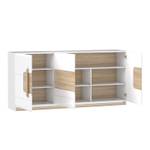 Buffet 3 portes blanc laqué - ALEXIANE Blanc - Bois manufacturé - 195 x 91 x 41 cm