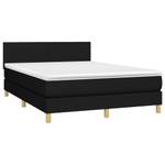 Boxspringbett 3017288-3 Schwarz - Tiefe: 193 cm