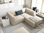 Ecksofa RUBY 3 Sitzplätze Beige