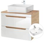 mit 50cm Becken 80cm Waschbeckenschrank