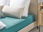 Drap housse HOFUF Bleu - Turquoise - 160 x 30 cm