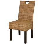 Esszimmerstühle 2er Set D5594 Braun - Rattan - 96 x 46 x 57 cm