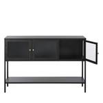 Buffet design Adare Noir - Métal - 132 x 88 x 40 cm