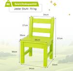 2 Stühlen mit Rückenlehnen Grün