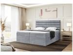 Boxspringbett Karim Grau - 180 x 234 cm - H4