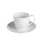 Tasse à thé et sous tasse Oasis  (lot de Porcelaine - 8 x 8 x 8 cm