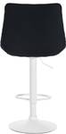 Tabouret de bar Toni Lot de 2 Noir - Textile - 50 x 91 x 50 cm