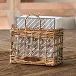 Rustikale Rattan Serviettenständer Braun - Rattan - Holzart/Dekor - 10 x 34 x 18 cm