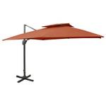 Parasol en porte-à-faux 3007472 Brun rouge