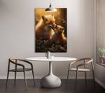 Leinwandbild Fox-Love 80 x 120 cm