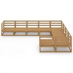 Gartenmöbel-Set 3009718-2 (9-teilig) Braun - Massivholz - Holzart/Dekor - 70 x 67 x 70 cm