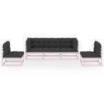 Garten-Lounge-Set (5-teilig) 3009893-2 Anthrazit - Weiß