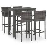 Bistro-Set-k42 ( 5-tlg ) Grau