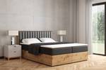 Boxspringbett LOLLY3 Hochglanz Schwarz - Breite: 189 cm - H3