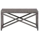 Gartenbank 3000274 Grau - Metall - Polyrattan - 80 x 43 x 40 cm