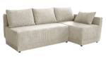 Ecksofa Nestor Cord Beige - Ecke davorstehend rechts