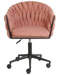 Chaise de bureau MILAN Rose foncé - Textile - 61 x 78 x 58 cm