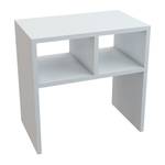 Table d'appoint Ravnsborg rectangualire Blanc - Bois manufacturé - 50 x 50 x 30 cm
