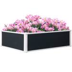 Hochbeet 845-452V01 Grau - Kunststoff - 80 x 30 x 100 cm