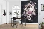 Fototapete Bouquet Noir 611620 Pink - Naturfaser - Textil - 200 x 250 x 250 cm