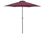 Parasol droit VARESE Rouge bourgogne - Gris - Rouge