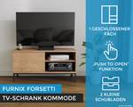 TV-Kommode FORSETTI Beige - Braun - Walnuss Dekor