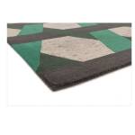 Tapis de salon tissé plat CAMPTON Vert - 160 x 230 cm