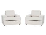 Fauteuil ALLA Beige - Crème - Lot de 2