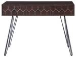 Table d'entrée MALSALA Noir - Marron - Bois manufacturé - 110 x 79 x 39 cm