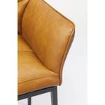 Tabouret de bar Thinktank Quattro marron Imitation cuir / Acier - Cognac / Noir