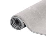 Hochflor Luxus Velours Teppich Touch Grau - Silber - 100 x 100 cm