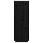 Highboard DE7648 Schwarz - Massivholz - 40 x 117 x 89 cm