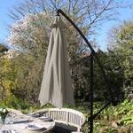 3m freitragender Sonnenschirm - Beige Beige - Metall - Textil - 300 x 30 x 300 cm