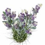 Kunstblumen Lavendel in brauner Topf Violett