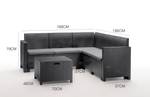 Set salon d’extérieur Eris Anthracite