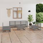 Garten-Lounge-Set (8-teilig) 3009900-1 Grau - Massivholz - Holzart/Dekor - 70 x 30 x 70 cm