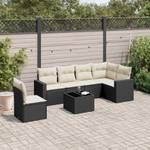 Gartensitzgruppe K215(7-tlg) Schwarz - Massivholz - 69 x 62 x 66 cm