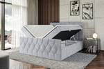 Boxspringbett VELANTO Grau - Breite: 200 cm - H4