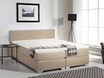 Doppelbett PRESIDENT Beige - Silber - 190 x 90 x 210 cm - Textil