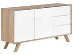 Sideboard FORESTER Braun - Weiß - Holzwerkstoff - 140 x 75 x 40 cm