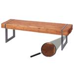 Sitzbank A15 Massivholz Braun - Holzwerkstoff - Metall - Holzart/Dekor - Holz teilmassiv - 160 x 45 x 34 cm