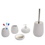 Set de salle de bains 5 pièces C72 Blanc - Céramique - 12 x 33 x 12 cm