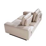 2-Sitzer-Sofa aus Leder und Stahl